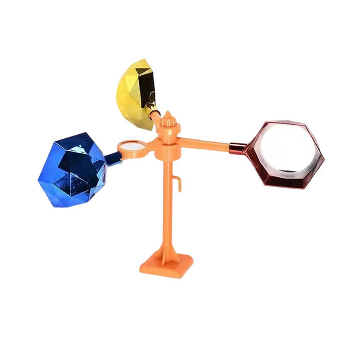 Colorful diamond shaped magnetic base bird repellent